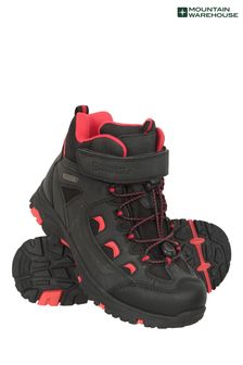 Mountain Warehouse Black Adventurer Kids Adaptive Walking Boots (E50985) | €82