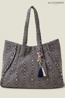 Accessorize Blue Aztec Tote Bag (E51068) | DKK325