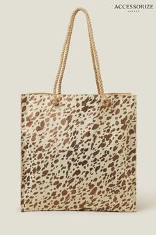 Accessorize Natural Metallic Beach Shopper Bag (E51075) | €25