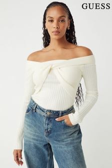 Guess cream jumper store