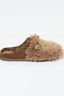 FatFace Lionel Natural Lion Slippers (E52069) | $63