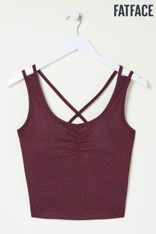 FatFace Elowen Red Crop Top (E52110) | 160 zł