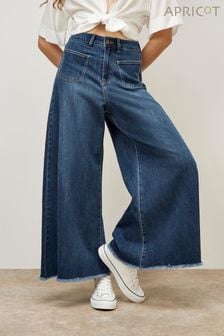 Apricot Blue Giana 2 Pocket Super Palazzo Jeans (E52304) | HK$463