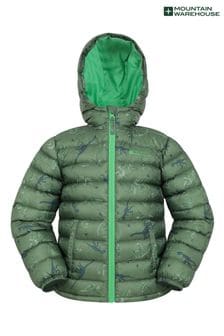 Mountain Warehouse Green Seasons Printed Kids Water Resistant Padded Jacket (E52324) | $58