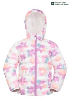 Mountain Warehouse Pink Seasons Printed Kids Water Resistant Padded Jacket (E52336) | kr415