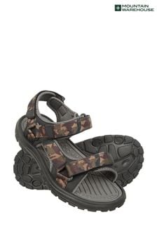 Mountain Warehouse Green Mens Camo Crete Sandals (E52378) | 46 €