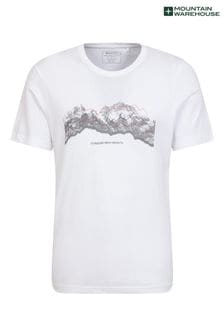 Mountain Warehouse White Mens Cotton Lightweight T-Shirt (E52387) | €29