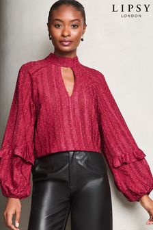 High neck evening top deals