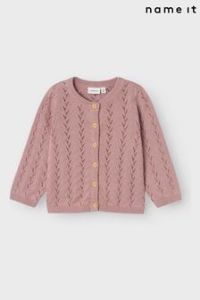 Name It Girls Pointelle Knitted Cardigan