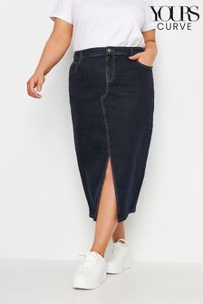 Yours Curve Midi Stretch Denim Skirt (E53692) | 53 €