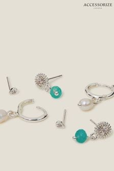 Accessorize Silver Plated Earrings 3 Pack (E53807) | €25