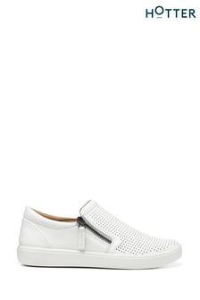 Hotter Wide Fit Daisy Slip On/zip Trainers (E53954) | 472 LEI