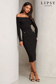 Lipsy bardot jumper dress hot sale