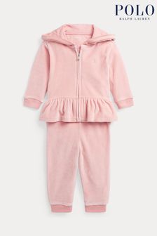 Newborn Girls Newborn Unisex Younger Boys Hoodie Jogger Set Polo Ralph Lauren Plain Brandedfashion Next Gibraltar