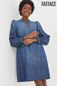 Fat face denim pinafore dress online
