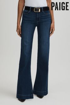 Notre Dame Blau - Paige High Rise Wide Leg Jeans (E58327) | 421 €