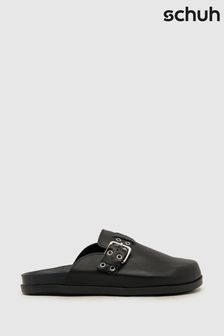 Schuh Tabbie Leather Closed Toe Black Mule (E59563) | 100 €