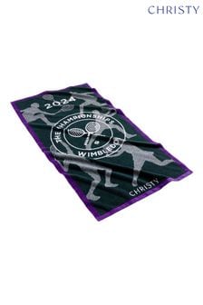 Christy Green and Purple Wimbledon 2024 Championship Towel (E65144) | €52