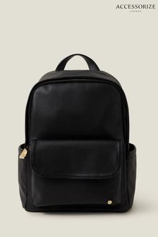 黑色 - Accessorize Front Flap Backpack (E65175) | NT$1,630