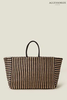 Accessorize Oversized Stripe Tote Bag (E65188) | 298 LEI