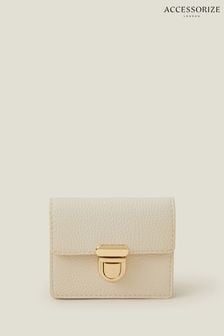 Cream - Accessorize Push Lock Card Holder (E65204) | 21 €