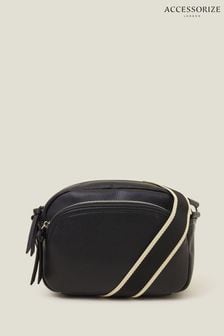 Accessorize Black Webbing Strap Cross-Body Camera Bag (E65252) | €44