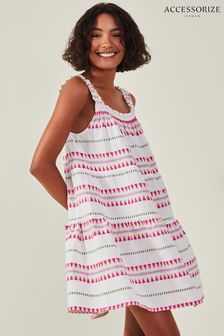 Accessorize Natural Jacquard Swing Dress (E65266) | kr640