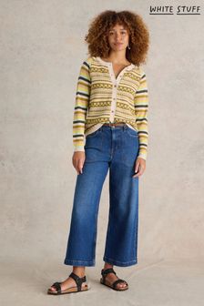 Women s Yellow Cardigans Yellow Longline Printed Cardigans Next