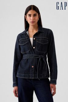 Gap Blue Ultra Soft Denim Belted Jacket (E66054) | DKK505