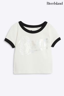 River Island White Baby Girls Bowie T-Shirt (E66407) | $22