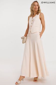Jd Williams Cream Washed Textured Full Skirt (E67309) | €50