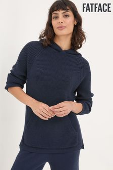 Women s Fat Face Blue Plain Hoodies Next Luxembourg