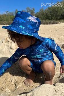 Purebaby Blue Broad Brim Swim Hat (E67887) | kr234