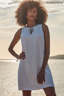 Plain white shift dress shop