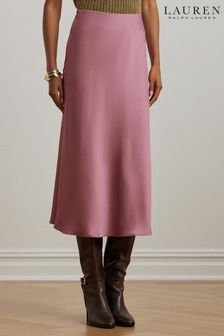 Lauren Ralph Lauren Satin Charmeuse Midi Skirt (E69857) | €259