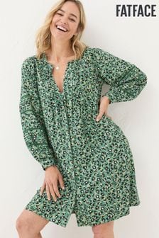 FatFace Joanna Green Floral Marks Dress (E70548) | HK$668