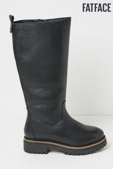 Women s Boots Fat Face Black Knee High Footwear Next Luxembourg