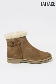 FatFace Maggie Brown Suede Boots (E70654) | €121