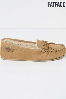 FatFace Cara Brown Suede Moccasin Slippers (E70677) | HK$406