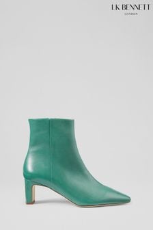 LK Bennett Jade Green Margaux Ankle Boots (E70843) | kr7 310