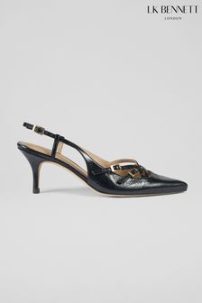 LK Bennett Blue Caprice Midnight Multi Strap Open Court Shoes (E70856) | EGP21,714