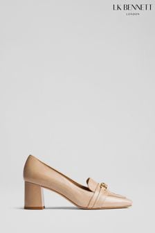 LK Bennett Natural Sydnie Trench Twist Trim Loafer Court Shoes (E70867) | €428