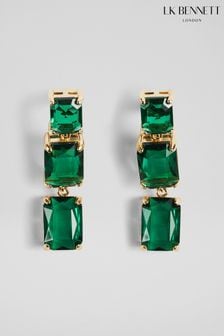 LK Bennett Marcie Square Drop Brown Earrings (E70875) | 106 €