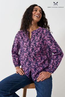 Crew Clothing Lyla Button Through Printed Blouse (E71127) | €84