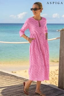 Aspiga Pink Geranium Emma Dress (E71144) | $154