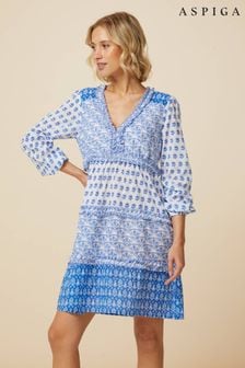 Aspiga Blue Henrietta Dress (E71145) | NT$5,130
