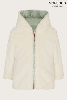 Monsoon fur jacket hot sale