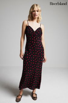 Next red floral dress shop