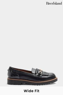 River island wide fit loafers shop