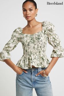 Women s River Island Square Neck Casual Tops Next Oman